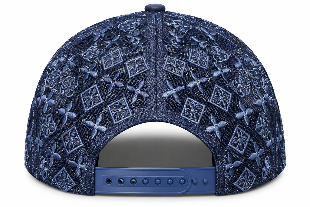 Rhinestone Navy Blue N.A.S. Hat