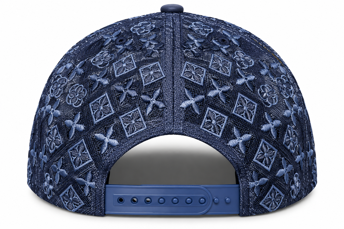 Rhinestone Navy Blue N.A.S. Hat