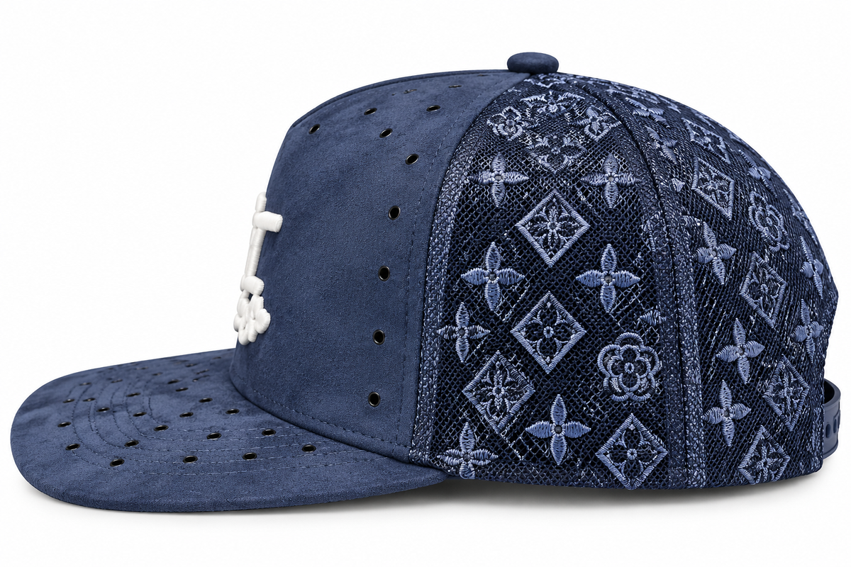 Rhinestone Navy Blue N.A.S. Hat
