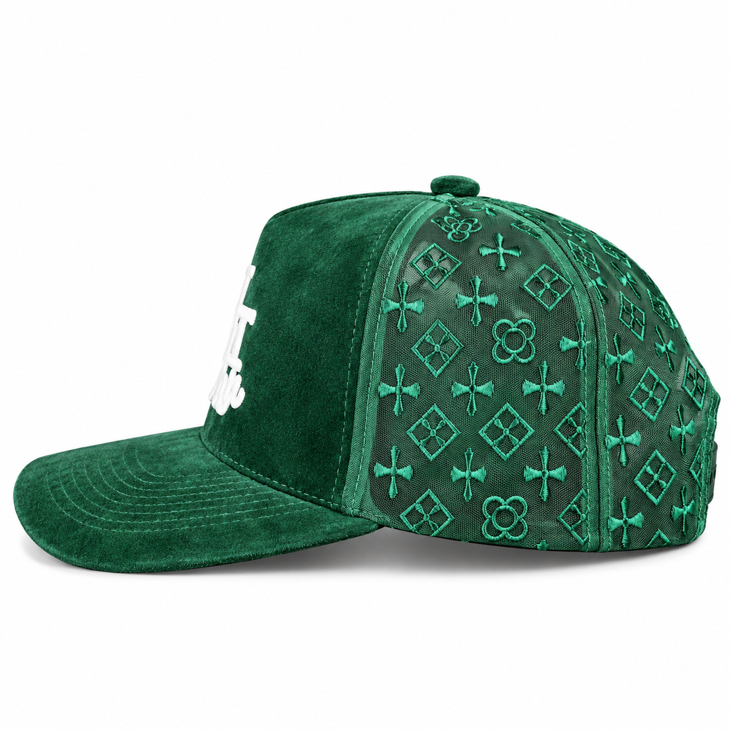 Money Green Velvet N.A.S Hat