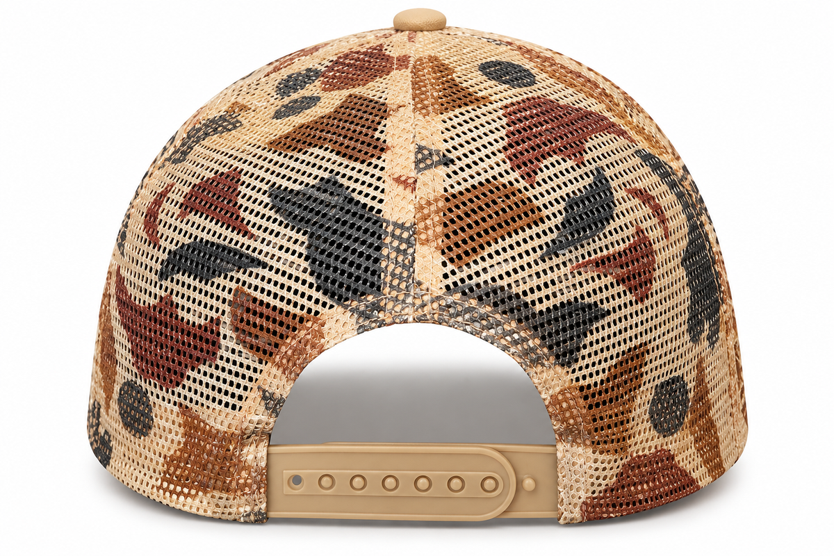 Cream Camo N.A.S. Trucker Hat