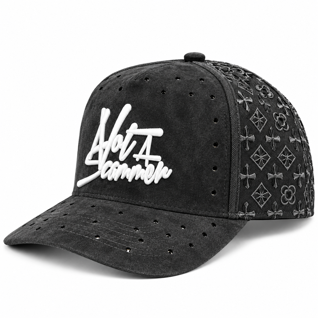 Rhinestone Black N.A.S. Hat