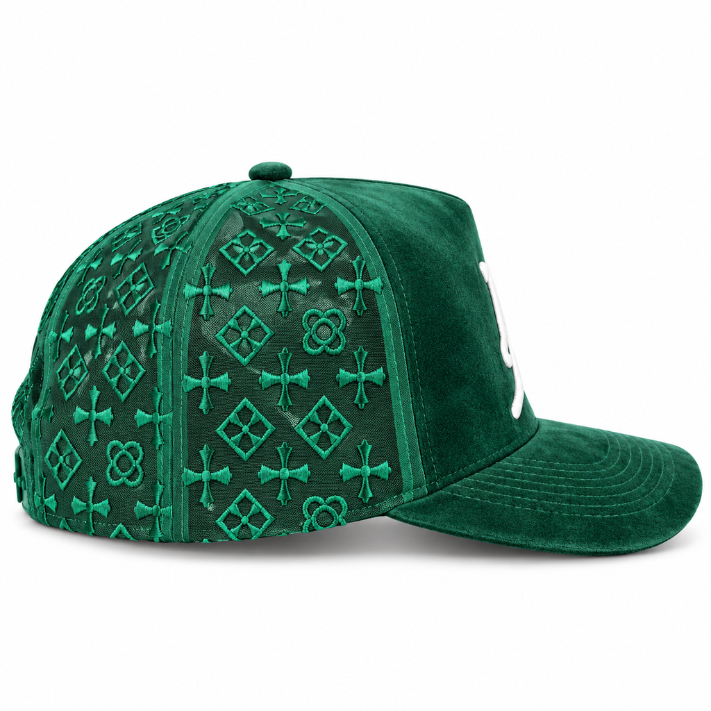 Money Green Velvet N.A.S Hat