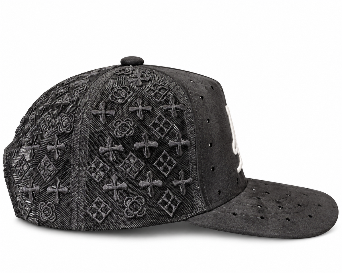 Rhinestone Black N.A.S. Hat