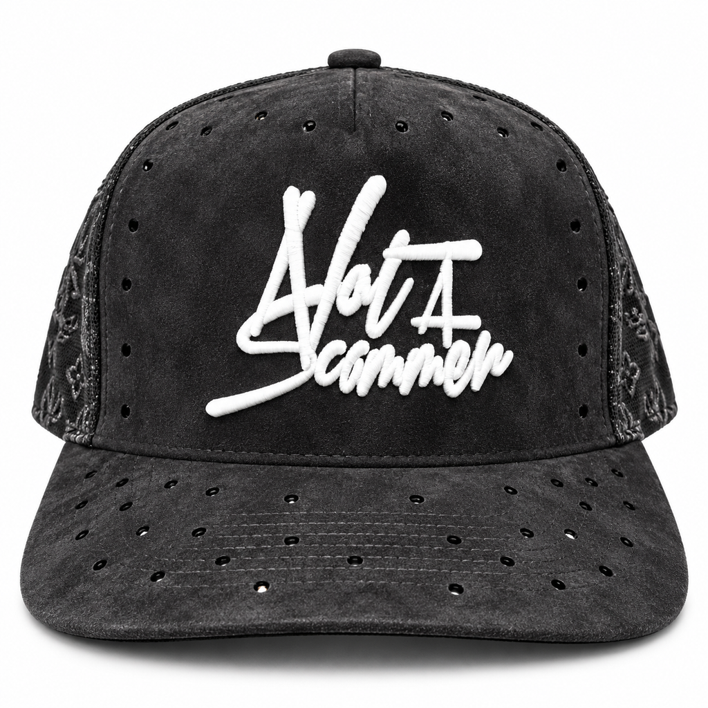 Rhinestone Black N.A.S. Hat